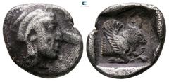 Greek Dynasts of Lycia. Uncertain mint. Kherei 440-410 BC. 1/4 Stater AR 13mm., 1,94g. nearly very fine