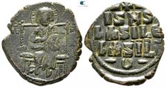 Byzantine Anonoym circa AD 1042-1055. Attributed to Constantine IX. Byzantine Follis Æ 27mm., 9,12g. very fine