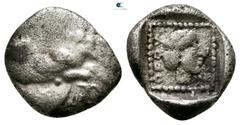 Greek Dynasts of Lycia. Uncertain mint. Uvug 470-440 BC. Diobol AR 11mm., 1,31g. nearly very fine