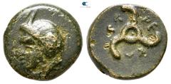 Greek Dynasts of Lycia. Perikles 380-360 BC. Bronze Æ 13 mm., 2,60 g. nearly very fine