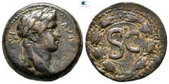 Roman Provincial Seleucis and Pieria. Antioch. Otho AD 69-69. Bronze Æ 23 mm., 7,19 g. CAE AVG IMP M OTHO, laureate head right / S C within laurel wreath. very fine RPC 4318.
