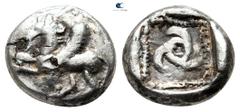 Greek Dynasts of Lycia. Uncertain dynast circa 480/70-430 BC. Fourrée 1/6 Stater 11 mm., 1,43 g. very fine