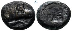 Greek Lycia. Uncertain Dynast circa 520-480 BC. BI Stater (?) 18 mm., 6,96 g. nearly very fine