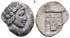 Greek Lycia. Lycian league. Masikytes circa 27-20 BC. Hemidrachm AR 17 mm., 1,35 g. very fine