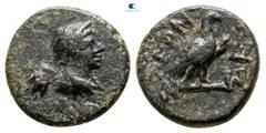 Greek Lycia. Termessos Minor circa 100-0 BC. Bronze Æ 11 mm., 1,32 g. very fine