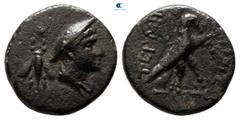 Greek Lycia. Termessos Minor circa 100-0 BC. Bronze Æ 12 mm., 1,37 g. very fine