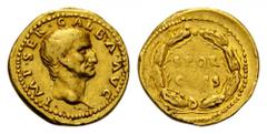 Galba, 68-69. Aureus (Gold, 19mm, 7.20 g 6), Rome, July 68 - January 69. IMP SER GALBA AVG Bare head of Galba to right. Rev. S P Q R / OB C S in two lines within oak wreath. BMC 29. BN 73. Cohen 286. 