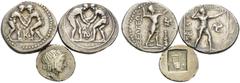 The Stoecklin Collection, Part II - Greek LYCIA, PAMPHYLIA AND PISIDIA. (Silver, 22.58 g). Lot of Three Silver Coins of Lycia, Pamphylia and Pisidia. 1. Lycian League, Masikytos. AR Hemidrachm, 16.5 m