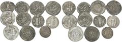 The Stoecklin Collection, Part II - Greek SASANIAN KINGS. (Silver, 37.71 g). Lot of Eleven Silver Drachmas. 1. Šābuhr (Shahpur) I. AR Drachm, 27 mm, 3.68 g, 3h. Sunrise 741. 2. Vahrām (Bahram) II. AR 
