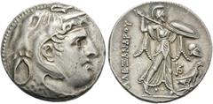 The Stoecklin Collection, Part II - Greek PTOLEMAIC KINGS OF EGYPT. Ptolemy I Soter, as satrap, 323-305 BC. Tetradrachm (Silver, 28 mm, 15.70 g, 1 h), struck in the name of Alexander III "the Great", 