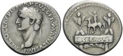 The Stoecklin Collection Part III Roman and Byzantine Nero Claudius Drusus, died 9 BC. Denarius (Silver, 18 mm, 3.72 g, 11 h), struck under Claudius, Rome, 41-45. NERO CLAVDIVS DRVSVS GERMANICVS IMP L