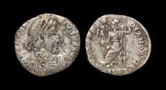 Ancient Roman Imperial Coins - Theodosius I - Roma Siliqua 393-394 AD. Milan mint. Obv: DN THEODO-SIVS PF AVG legend with pearl-diademed, draped, cuirassed bust right. Rev: VIRTVS ROMANORVM legend wit