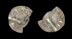 Viking Coins - Aethelstan - York / Aethelerd - Variant Portrait 'Bust Crowned' Penny 924-939 AD. Bust crowned type, with mint name, local die variant. Obv: profile bust right with small cross at each 