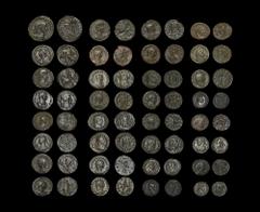 Ancient Roman Imperial Coins - Aurelian to Gratian - Antoninianii and Later Bronzes Group [32] 275-383 AD "Group comprising: mixed antoninianii (21), various emperors and reverses; folles to AE3s, var