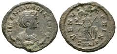 Ancient Roman Imperial Coins - Magnia Urbica - Venus Antoninianus 283-284 AD. Ticinum mint. Obv: MAGNIA VRBICA AVG legend with diademed and draped bust right on crescent. Rev: VENVS VICTRIX legend wit