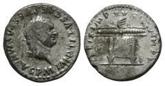 Imperial Coins - Titus - Thunderbolt Denarius 80 AD. Rome mint. Obv: IMP TITVS CAES VESPASIAN AVG P M legend with laureate head left. Rev: TR P IX IMP XV COS VIII P P legend with winged thunderbolt on