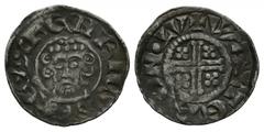 Medieval - John - London / Walter - Short Cross Penny 1204-1209 AD. Class 5c. Obv: facing bust with sceptre with HERICVS REX legend. Rev: short voided cross and quatrefoils with +WALTER.ON.LV legend f
