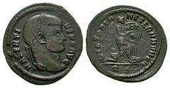 Coins - Roman Imperial Good very fine. Ancient Roman Imperial Coins - Maxentius - Victory Half Follis 310-311 AD. Rome mint. Obv: MAXENTIVS P F AVG legend with laureate head right. Rev: VICTORIA AETER