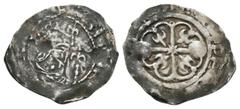 Coins - Norman Norman Coins - Stephen and Matilda - Ipswich / Roger - Variant Watford Penny with Roundels. Circa 1140 AD. Obv: profile bust with sceptre and [STIEF?]NE R[E-] legend. Rev: cross moline 