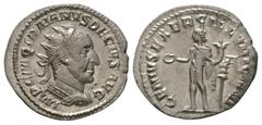 Coins - Roman Imperial Ancient Roman Imperial Coins - Trajan Decius - Illyricum Genius Antoninianus. 250-251 AD. Rome mint. Obv: IMP C M Q TRAIANVS DECIVS AVG legend with radiate, draped and cuirassed