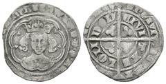 Coins - English Medieval English Medieval Coins - Edward III - London - Pre Treaty Groat. 1351-1361 AD. Class C(?"). Obv: facing bust within tressure with EDWARD D G REX ANGL FRANC Z HYB legend. Rev: 