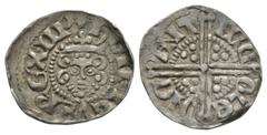 Coins - English Medieval English Medieval Coins - Henry III - Canterbury / Nichole - Long Cross Penny. 1248-1250 AD. Class 3b. Obv: facing bust with hENRICVS REX III legend. Rev: long voided cross and