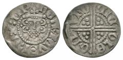 Coins - English Medieval English Medieval Coins - Henry III - London / Nichole - Long Cross Penny. 1248-1250 AD. Class 3c. Obv: facing bust with HENRICVS REX III legend. Obv: long voided cross and pel