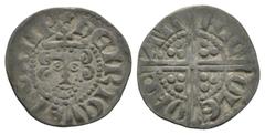 Coins - English Medieval English Medieval Coins - Henry III - Canterbury / Nichole - Long Cross Penny. 1248-1250 AD. Class 3a2. Obv: facing bust with HENRICVS REX III legend. Rev: long voided cross di