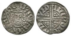 Coins - English Medieval English Medieval Coins - Henry III - London / Nichole - Long Cross Penny. 1248-1250 AD. Class 5c. Obv: facing bust with sceptre and HENRICVS REX III legend. Rev: long voided c