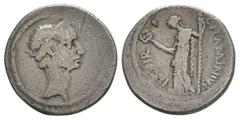 Coins - Roman Imperial Ancient Roman Imperial Coins - Julius Caesar - L Flaminius - Deity Denarius. 43 BC. Posthumous issue, Rome mint. Obv: wreathed head of Caesar right. Rev: L FLAMINIVS IIII VIR le