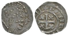 Coins - English Medieval English Medieval Coins - Henry II - Bury St Edmunds / Henri - Tealby Penny. 1168-1170 AD. Bust E. Obv: facing bust and sceptre with [+HEN]RI REX AN legend. Rev: short cross an
