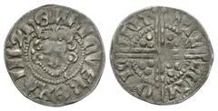 Coins - English Medieval English Medieval Coins - Henry III - Canterbury / Willem - Class 5d3 Long Cross Penny. Circa 1256 AD. Class 5d3. Obv: facing bust with sceptre and HENRICVS REX III legend. Rev