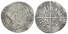Coins - English Medieval English Medieval Coins - Richard II - London - Groat. 1377-1399 AD. Class II. Obv: facing bust within tressure with +RICARDVS DI GRA REX ANGL Z FRANC legend with retrograde 'Z