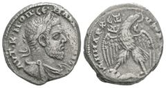 Coins - Roman Provincial Ancient Roman Provincial Coins - Macrinus - Antioch - Eagle Tetradrachm. 217-218 AD. Antioch mint. Obv: AYT K M OP CE MAKRINOC CEB legend with laureate, draped and cuirassed b