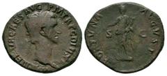 Coins - Roman Imperial Ancient Roman Imperial Coins - Nerva - Fortuna As. 97 AD. Rome mint. Obv: IMP NERVA CAES AVG P M TR P COS II P P legend with laureate head right. Rev: FORTVNA AVGVST legend with