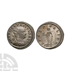 Coins - Roman Imperial Tacitus - Spes Billon Antoninianus. November 275-June 276 A.D. Rome mint. Obv: IMP C M CL TACITVS AVG legend with radiate, draped and cuirassed bust right. Rev: SPES PVBLICA leg
