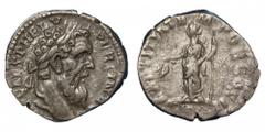 Pertinax, 193.Silver Denarius, Rome.Laureate heade of the emperor right, IMP CAES P HELV PERTIN AVG.Rv. Pertinax togate and veiled, sacrificing ower a altar, VOT DECEN TR P COS II.3,15 gr.RIC 13, NICE