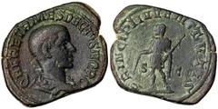 Roman coins Empire Herennius Etruscus (250-251 AD) Sestertius Rome Ø 34 mm Cohen 28, RIC 171a. 22.09 g. A.VF