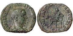 Roman coins Empire Hostilianus (250-251 AD) Sestertius Rome Ø 30 mm Cohen 31. 15.87 g. R VF/A.XF