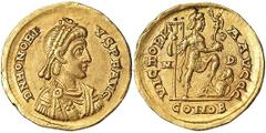 Roman coins Empire Honorius (393-423 AD) Solidus Milan Ex asta Ars Classica 1/3/94: n. 869, Ø 20,5 mm Ric.35, C.44. 4.45 g. R XF