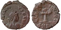 Roman coins Empire Valentinian III (425-455 AD) Small bronze Ø 12 mm Montenegro 5778. 0.88 g. VG