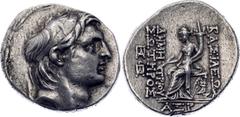 Coins - Ancient World Ancient Greece Seleukid Tetradrachm 152 - 151 BC SC 1641.6b; Silver 16.78 g.; Demetrios I Soter (162-150 BC), Silver Tetradrachm, mint of Antioch on the Orontes; Obv: Diademed he