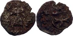 Coins - Europe Walachia Severiner Banat Obol 1429 - 1435 (ND) Neumann 22, N# 26686; Copper 0.36 g.; Teutonic Knights / Deutsche Order, Nicolas Redwitz