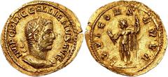Coins - Ancient World Roman Empire Gallienus AV Aureus 253 - 254 AD RIC# 76, Calico# 3515, N# 286735; Gold 2.62 g.; Gallienus (253-268 AD); Rome Mint; Obv: IMP C P LIC GALLIENVS AVG. Laureate and cuir