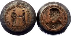 Coins - Ancient World Roman Empire Hadrian Sestertius 117 AD Counterfeit's Dies of 19th Century Steel and bronze for the dies; Bronze for the type coin; by Dardani; Obv: IMP CAES DIVI TRAIAN AVG F TRA