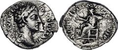 Coins - Ancient World Roman Empire Commodus Denarius 177 - 178 AD RIC III# 649, N# 263327; Silver 2.84 g.; Obv: Bust of Commodus, laureate, draped, cuirassed, right. L AVREL COMMODVS AVG. Rev: Salus, 