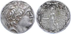 Kingdom of Syria, Seleukid Kings, Antiochos VII (138-129 BC), AG Tetradrachm Kingdom of Syria, Seleukid Kings, Antiochos VII (138-129 BC), AG Tetradrachm (16.58g), mint of Antioch, diademed head facin