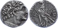 Ptolemaic kings of Egypt, Ptolemy XII Neos Dionysos (80-51 BC), AR Tetradrachm Ptolemaic kings of Egypt, Ptolemy XII Neos Dionysos (80-51 BC), AR Tetradrachm (year 9 = 73-72 BC, 14.36 gm.), Alexandria