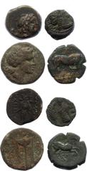 Ancient World Ancient World Ancient Greece, Lot of 4 Pieces Bronze 400 - 200 B.C. Ancient Greece, lot of 4 pieces bronze