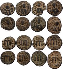 Ancient World Ancient World Bizantium Lot of 8 Pieces Bronze 450 - 650 A.D. Bizantium. lot of 8 pieces bronze